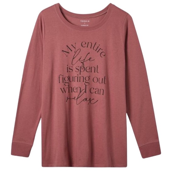 torrid Tops - NWT TORRID long sleeve classic fit tee size 10 (m/l)